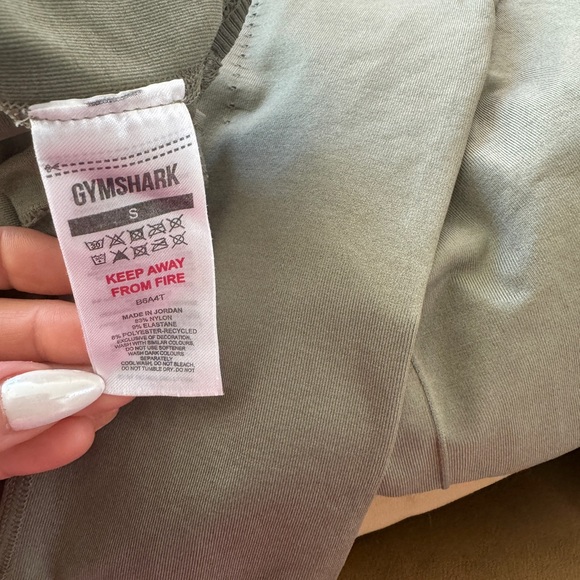 Gymshark Sweat Seamless leggings and longline bra top SET size S Dusty Olive - Picture 6 of 11